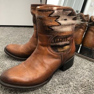 Leather booties